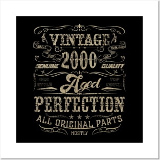 Classic 20th birthday gift Design for men women Vintage 2000 Posters and Art